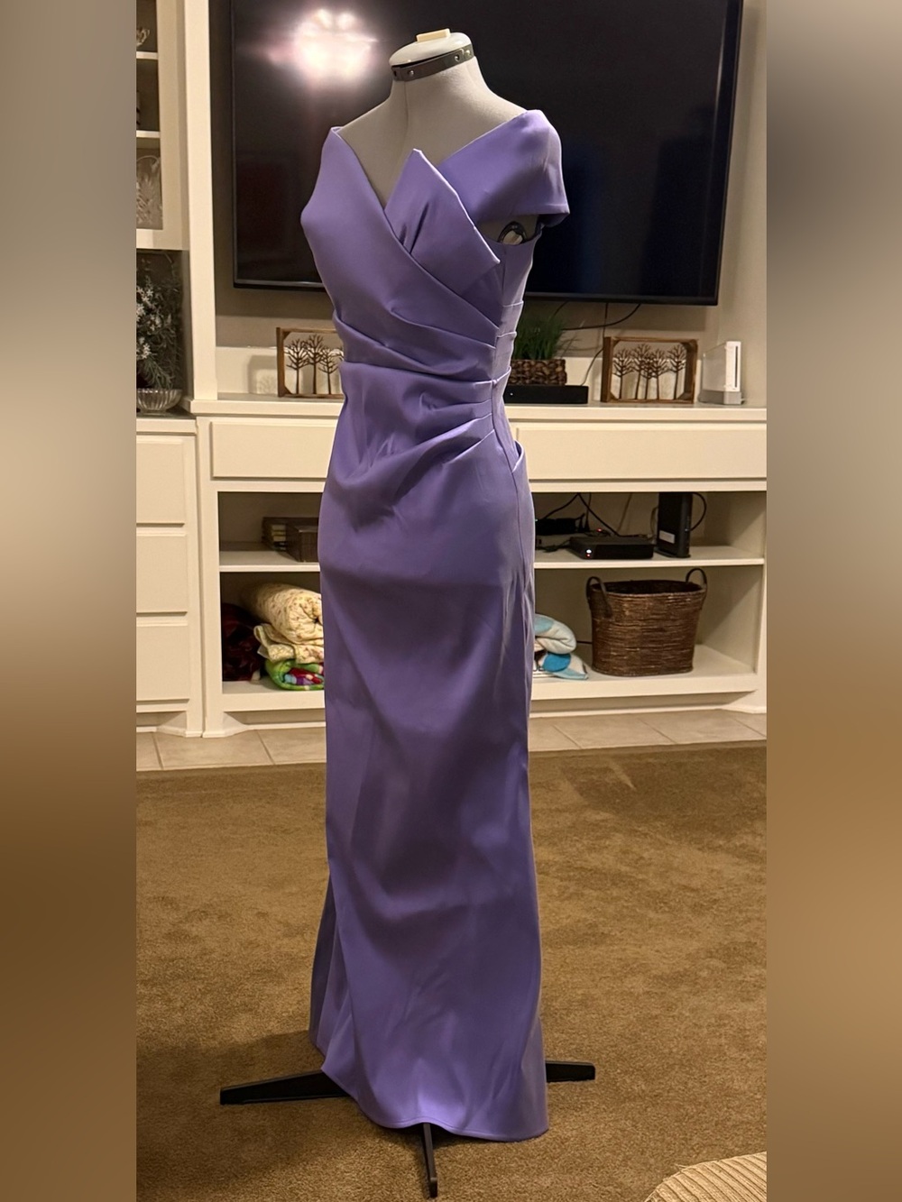 Teri Jon  Lavender/Periwinkle Evening Gown - Picture 13 of 17